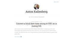 Desktop Screenshot of antonkallenberg.com
