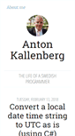 Mobile Screenshot of antonkallenberg.com