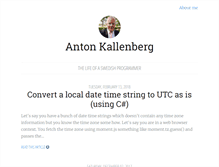 Tablet Screenshot of antonkallenberg.com